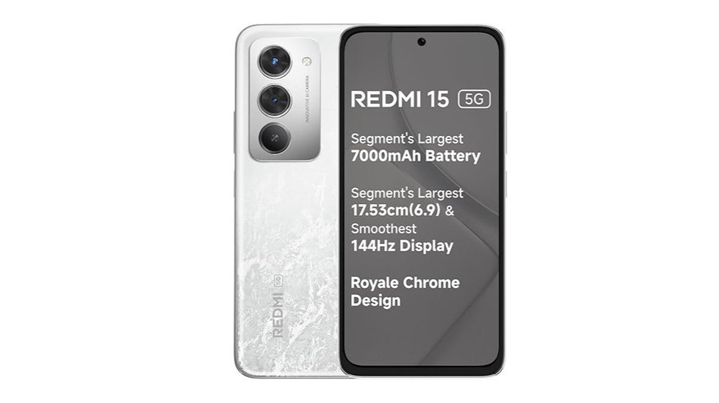 frosted white 5g smartphone