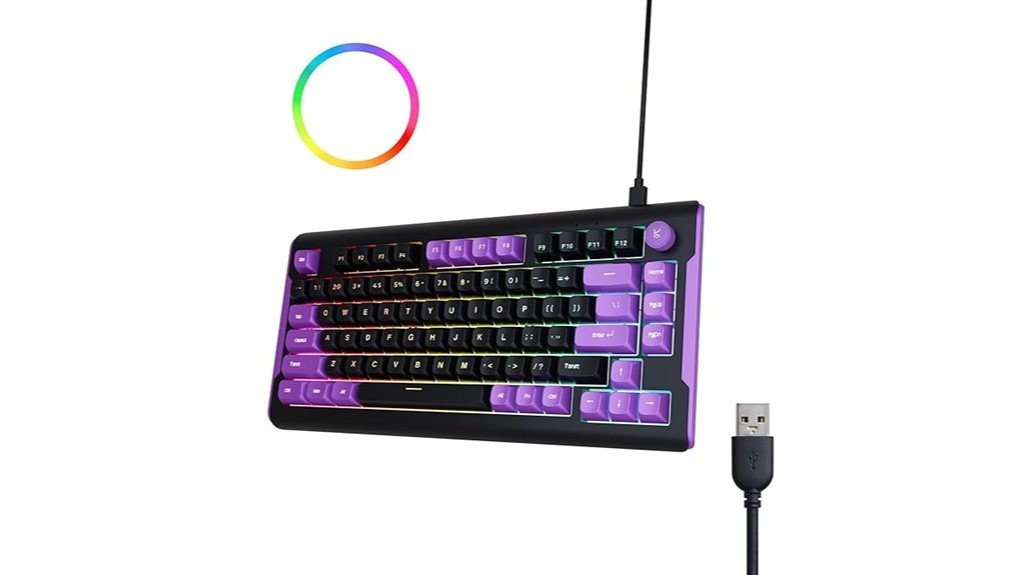 rgb membrane gaming keyboard