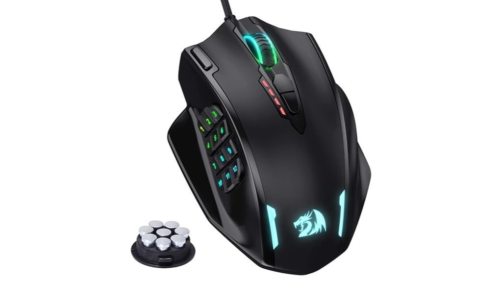 rgb mmo gaming mouse